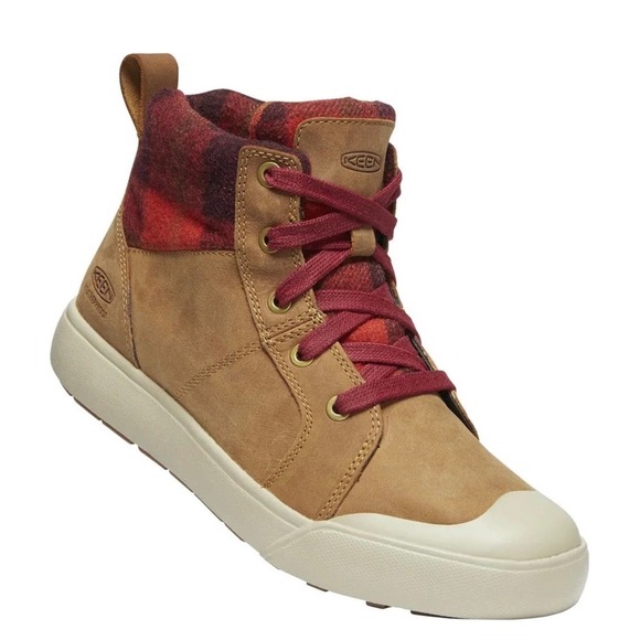 Keen Shoes - Keen Elena Mid Casual Hiking Trail Outdoors‎ Granola Plaid Size 8.5